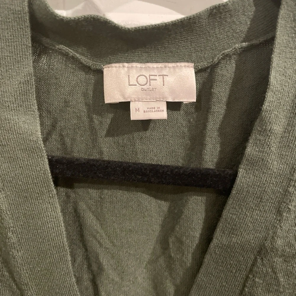 LOFT Sage Green Knit Sweater